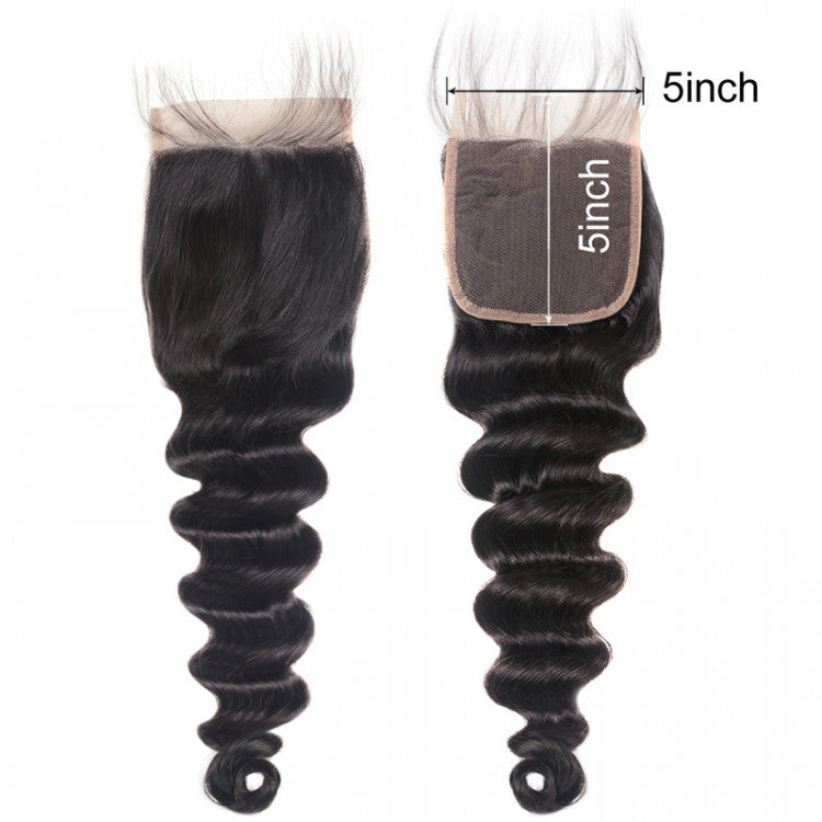 5X5 Transparent Lace Closure Soft Comfortable Thin