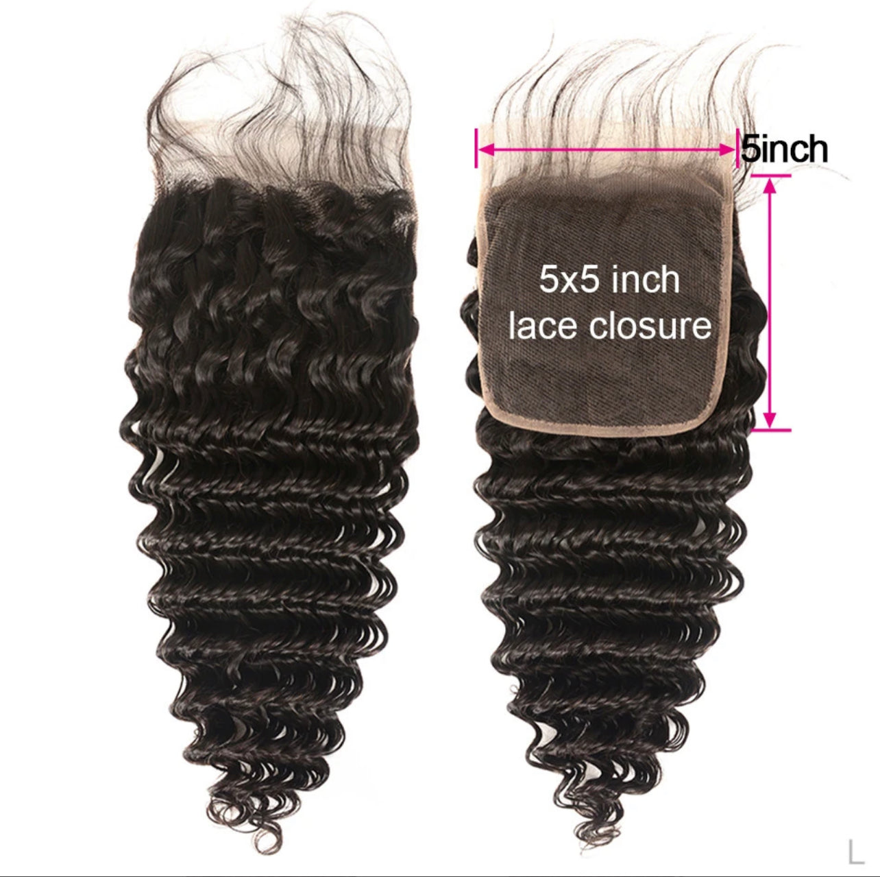 5X5 Transparent Lace Closure Soft Comfortable Thin