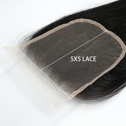 5x5 HD Lace Closure 100% Real Thin Film HD 5K Invisible Lace