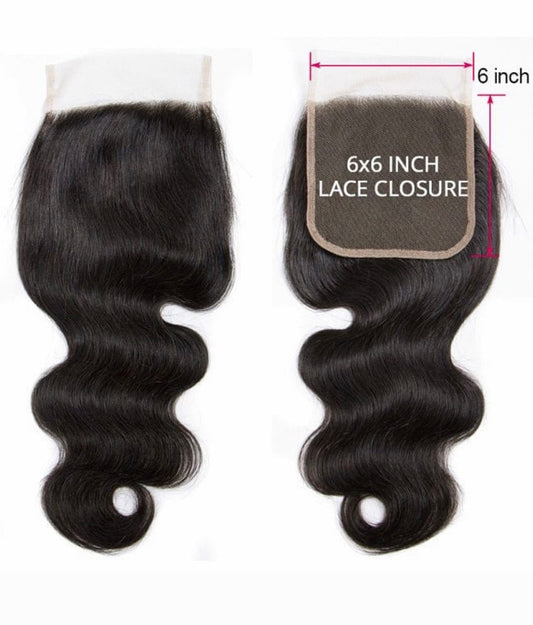 6X6 HD Lace Closure 100% Real Thin Film HD Invisible Lace