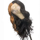 Custom Wig With Skunk Stripe